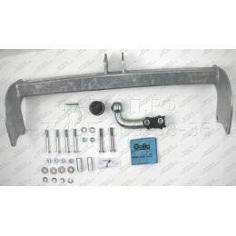 F116A GALIA Полностью оцинкованный фаркоп на Ford Transit шасси 2000-2014. Тип шара: A. Установка без выреза бампера. Нагрузки: 3000/120 кг, масса фаркопа 14,82 кг
