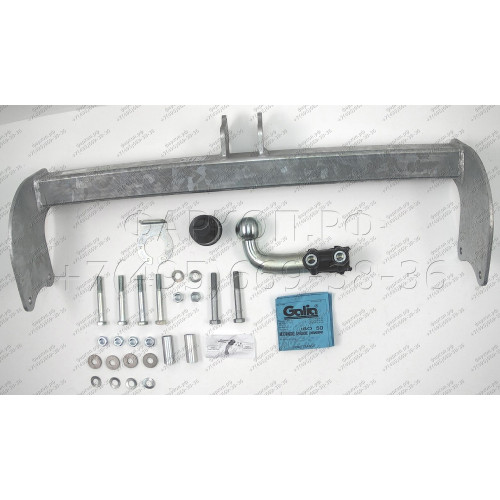F116A GALIA Полностью оцинкованный фаркоп на Ford Transit шасси 2000-2014. Тип шара: A. Установка без выреза бампера. Нагрузки: 3000/120 кг, масса фаркопа 14,82 кг