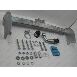 F116A GALIA Полностью оцинкованный фаркоп на Ford Transit шасси 2000-2014. Тип шара: A. Установка без выреза бампера. Нагрузки: 3000/120 кг, масса фаркопа 14,82 кг