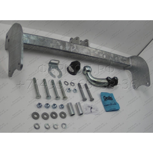 F116A GALIA Полностью оцинкованный фаркоп на Ford Transit шасси 2000-2014. Тип шара: A. Установка без выреза бампера. Нагрузки: 3000/120 кг, масса фаркопа 14,82 кг