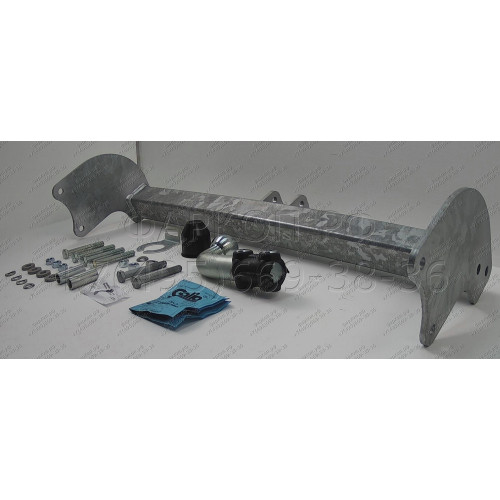 F116A GALIA Полностью оцинкованный фаркоп на Ford Transit шасси 2000-2014. Тип шара: A. Установка без выреза бампера. Нагрузки: 3000/120 кг, масса фаркопа 14,82 кг