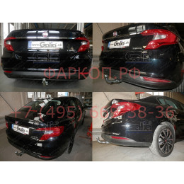 F131C GALIA Полностью оцинкованный фаркоп на FIAT Tipo седан 2015-, FIAT Egea 2015-. Подрозетник убирается за бампер. Тип шара: C (горизонтальный съемный). Неви