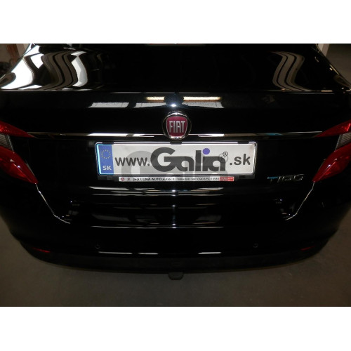 F131C GALIA Полностью оцинкованный фаркоп на FIAT Tipo седан 2015-, FIAT Egea 2015-. Подрозетник убирается за бампер. Тип шара: C (горизонтальный съемный). Невидимый вырез бампера. Нагрузки: 1600/100 кг, масса фаркопа 17,07 кг