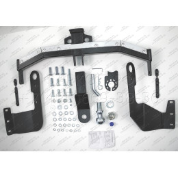 FA 0240-E(N) Бизон Фаркоп с хромированной накладкой на Haval H6 2014-2020, Haval M6 2023- без подрезки бампера. Тип шара: E (легкосъемный шар под квадрат). Нагруз