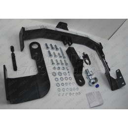 FA 0240-E(N) Бизон Фаркоп с хромированной накладкой на Haval H6 2014-2020, Haval M6 2023- без подрезки бампера. Тип шара: E (легкосъемный шар под квадрат). Нагруз