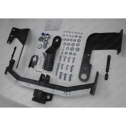 FA 0240-E(N) Бизон Фаркоп с хромированной накладкой на Haval H6 2014-2020, Haval M6 2023- без подрезки бампера. Тип шара: E (легкосъемный шар под квадрат). Нагруз