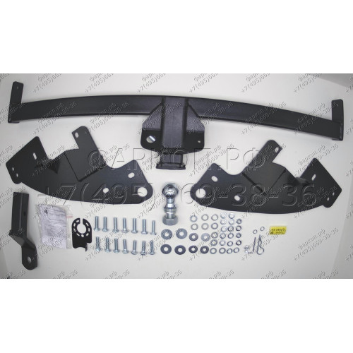 FA 0450-E Бизон Фаркоп на Mitsubishi L200 2023- без подрезки бампера. Тип шара: E (легкосъемный шар под квадрат). Нагрузки: 3300/160 кг. Не комплектуется электрикой