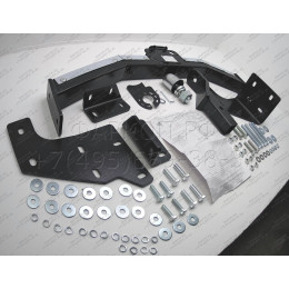 FA 0724-E(N) Бизон Фаркоп с хромированной накладкой на Hyundai Santa Fe 2012-2018, Kia Sorento II XM 2012-2020. Требуется подрезка бампера. Тип шара: E (легкосъемный шар п