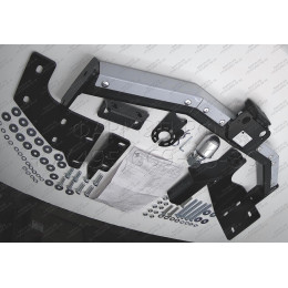 FA 0724-E(N) Бизон Фаркоп с хромированной накладкой на Hyundai Santa Fe 2012-2018, Kia Sorento II XM 2012-2020. Требуется подрезка бампера. Тип шара: E (легкосъемный шар п