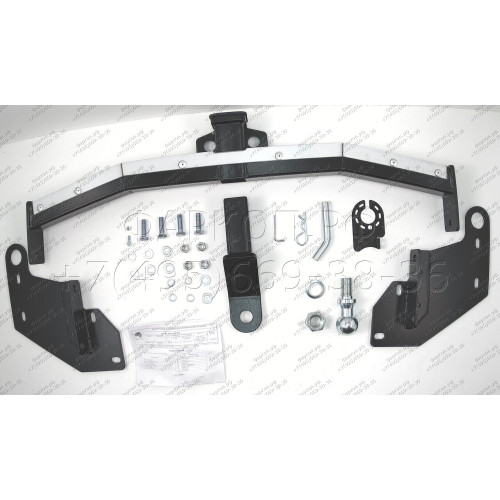 FA 0978-E(N) Бизон Фаркоп с хромированной накладкой на Mitsubishi Pajero IV 2007-2020, Mitsubishi Pajero III 2000-2007 без подрезки бампера. Тип шара: E (легкосъемный шар под квадрат). Нагрузки: 3500/120 кг. Не комплектуется электрикой