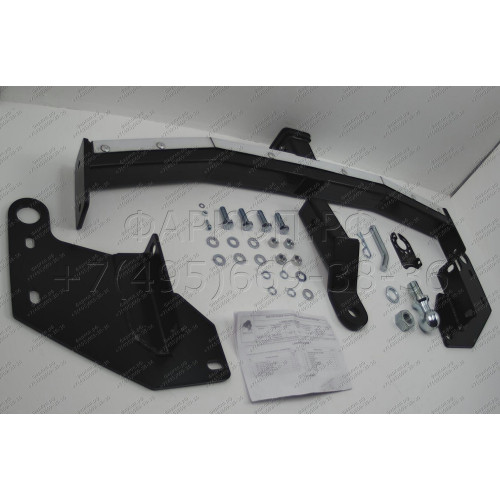 FA 0978-E(N) Бизон Фаркоп с хромированной накладкой на Mitsubishi Pajero IV 2007-2020, Mitsubishi Pajero III 2000-2007 без подрезки бампера. Тип шара: E (легкосъемный шар под квадрат). Нагрузки: 3500/120 кг. Не комплектуется электрикой