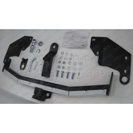 FA 0978-E(N) Бизон Фаркоп с хромированной накладкой на Mitsubishi Pajero IV 2007-2020, Mitsubishi Pajero III 2000-2007 без подрезки бампера. Тип шара: E (легкосъемный шар под 