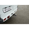GAZ-XX-991122.00 PT GROUP Фаркоп на ГАЗ Соболь 27527/22177/221717 1998- без подрезки бампера. Тип шара: E (легкосъемный шар под квадрат). Нагрузки: 1500/75 кг, масса фаркопа 18,8 кг (без электрики в комплекте, не комплектуется заглушкой)