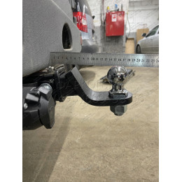 GAZ-XX-991122.00 PT GROUP Фаркоп на ГАЗ Соболь 27527/22177/221717 1998- без подрезки бампера. Тип шара: E (легкосъемный шар под квадрат). Нагрузки: 1500/75 кг, масса фар