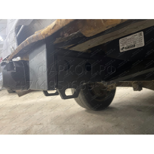GAZ-XX-991122.00 PT GROUP Фаркоп на ГАЗ Соболь 27527/22177/221717 1998- без подрезки бампера. Тип шара: E (легкосъемный шар под квадрат). Нагрузки: 1500/75 кг, масса фаркопа 18,8 кг (без электрики в комплекте, не комплектуется заглушкой)