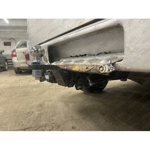 GAZ-XX-991122.00 PT GROUP Фаркоп на ГАЗ Соболь 27527/22177/221717 1998- без подрезки бампера. Тип шара: E (легкосъемный шар под квадрат). Нагрузки: 1500/75 кг, масса фаркопа 18,8 кг (без электрики в комплекте, не комплектуется заглушкой)