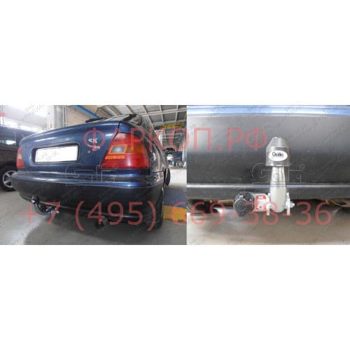 H010C GALIA Полностью оцинкованный фаркоп на Honda Civic хетчбек 5 дверей 1995-2000. Тип шара: C (горизонтальный съемный). Необходим вырез бампера. Нагрузки: 1200/50 кг, масса фаркопа 15,6 кг