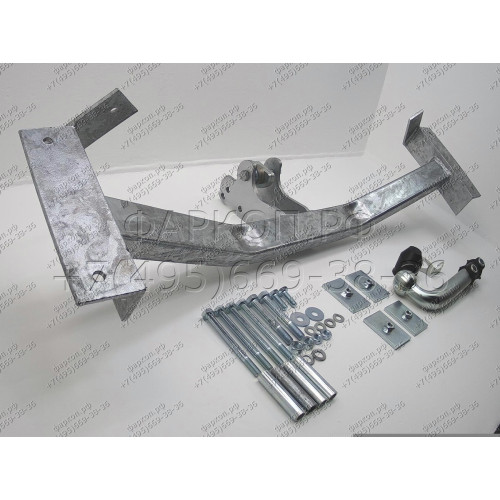 H049A GALIA Полностью оцинкованный фаркоп на Honda HR-V 2001-2005. Особенности: задние фары круглой формы. Тип шара: A. Невидимый вырез бампера. Нагрузки: 1300/60 кг, масса фаркопа 14,75 кг