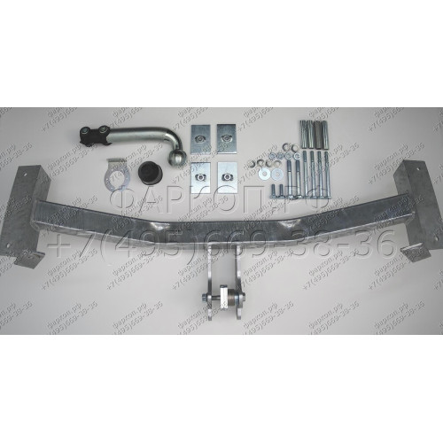 H049A GALIA Полностью оцинкованный фаркоп на Honda HR-V 2001-2005. Особенности: задние фары круглой формы. Тип шара: A. Невидимый вырез бампера. Нагрузки: 1300/60 кг, масса фаркопа 14,75 кг