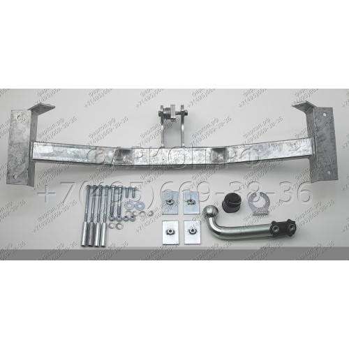 H049A GALIA Полностью оцинкованный фаркоп на Honda HR-V 2001-2005. Особенности: задние фары круглой формы. Тип шара: A. Невидимый вырез бампера. Нагрузки: 1300/60 кг, масса фаркопа 14,75 кг