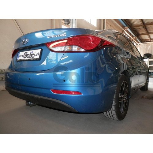 H099C GALIA Полностью оцинкованный фаркоп на Hyundai Elantra 2011-2016. Подрозетник убирается за бампер. Требуется невидимая подрезка бампера. Тип шара: C (горизонтальный съемный). Нагрузки: 1500/80 кг, масса фаркопа 15,77 кг