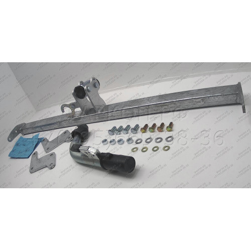 H099C GALIA Полностью оцинкованный фаркоп на Hyundai Elantra 2011-2016. Подрозетник убирается за бампер. Требуется невидимая подрезка бампера. Тип шара: C (горизонтальный съемный). Нагрузки: 1500/80 кг, масса фаркопа 15,77 кг
