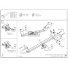 H100C GALIA Полностью оцинкованный фаркоп на Kia Ceed универсал, в т.ч. дизель, в т.ч. GT-Line, в т.ч. hybrid 2018-, Hyundai i30 универсал, в т.ч. дизель, в т.ч. GT-Line, в т.ч. hybrid 2017-. Тип шара: C (горизонтальный съемный). Установка без снятия и вы