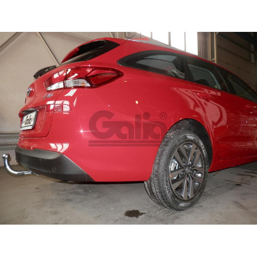 H100C GALIA Полностью оцинкованный фаркоп на Kia Ceed универсал, в т.ч. дизель, в т.ч. GT-Line, в т.ч. hybrid 2018-, Hyundai i30 универсал, в т.ч. дизель, в т.ч. GT-Line, в т.ч. hybrid 2017-. Тип шара: C (горизонтальный съемный). Установка без снятия и вы