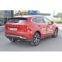 HVJ-21-991122.00 PT GROUP Фаркоп на Haval Jolion 2021- без подрезки бампера. Тип шара: E (легкосъемный шар под квадрат). Нагрузки: 1800/75 кг, масса фаркопа 16,7 кг (без 