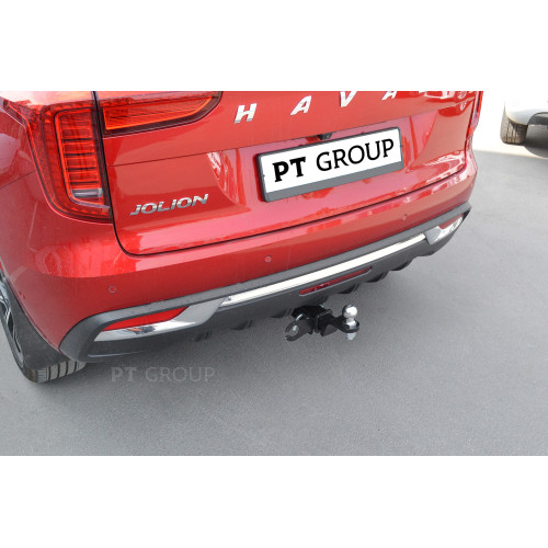 HVJ-21-991122.00 PT GROUP Фаркоп на Haval Jolion 2021- без подрезки бампера. Тип шара: E (легкосъемный шар под квадрат). Нагрузки: 1800/75 кг, масса фаркопа 16,7 кг (без электрики в комплекте)