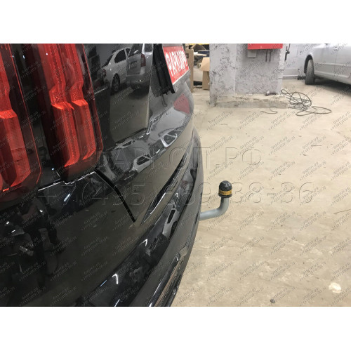 91008-A MOTODOR Фаркоп с оцинкованным шаром на Kia Sorento 2020-, Hyundai Santa Fe IV рестайлинг 2021-2023. Необходима подрезка бампера. Тип шара: A. Нагрузки: 2000/100 кг, масса фаркопа 16,5 кг (без электрики в комплекте)