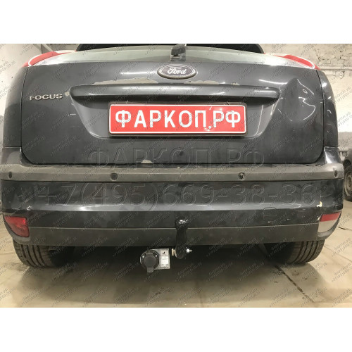 F101-A Лидер-плюс ТСУ для Ford Focus 2 хетчбек 2004-2011, Ford Focus 3 хетбчек 2011-2018 без выреза бампера. Нагрузки: 1100/75 кг, масса фаркопа 13,46 кг (без электрики в комплекте)