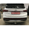 91008-A MOTODOR Фаркоп с оцинкованным шаром на Kia Sorento 2020-, Hyundai Santa Fe IV рестайлинг 2021-2023. Необходима подрезка бампера. Тип шара: A. Нагрузки: 2000/100 кг, масса фаркопа 16,5 кг (без электрики в комплекте)