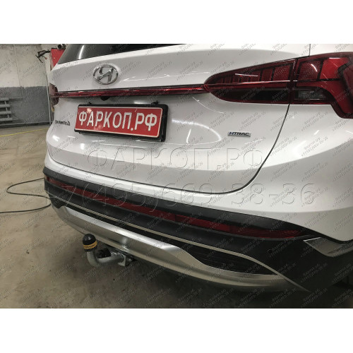 91008-A MOTODOR Фаркоп с оцинкованным шаром на Kia Sorento 2020-, Hyundai Santa Fe IV рестайлинг 2021-2023. Необходима подрезка бампера. Тип шара: A. Нагрузки: 2000/100 кг, масса фаркопа 16,5 кг (без электрики в комплекте)