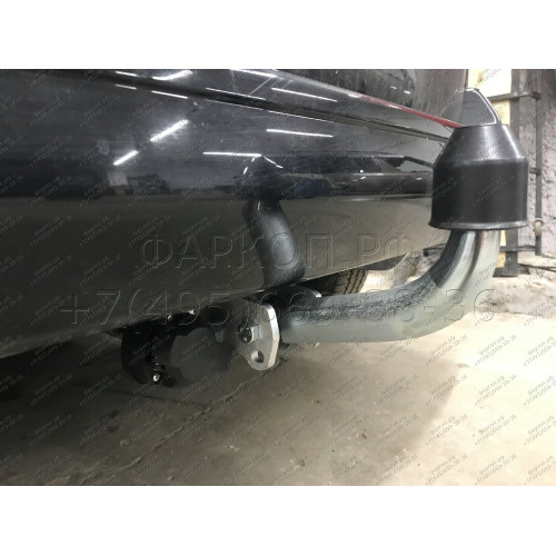 C070A GALIA Полностью оцинкованный фаркоп на Chevrolet Aveo хетчбек 2011-2015. Подрозетник убирается за бампер. Тип шара: A. Невидимый вырез бампера. Нагрузки: 1200/50 кг, масса фаркопа 13,82 кг