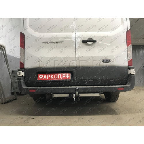 F125A GALIA Полностью оцинкованный фаркоп на Ford Tourneo 2013-, Ford Transit 2013-. Тип шара: A. Установка без снятия и выреза бампера. Нагрузки: 3500/140 кг, масса фаркопа 20,02 кг