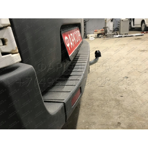 F125A GALIA Полностью оцинкованный фаркоп на Ford Tourneo 2013-, Ford Transit 2013-. Тип шара: A. Установка без снятия и выреза бампера. Нагрузки: 3500/140 кг, масса фаркопа 20,02 кг