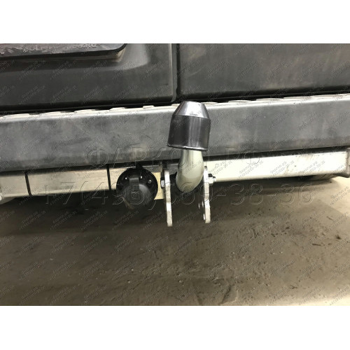 F125A GALIA Полностью оцинкованный фаркоп на Ford Tourneo 2013-, Ford Transit 2013-. Тип шара: A. Установка без снятия и выреза бампера. Нагрузки: 3500/140 кг, масса фаркопа 20,02 кг