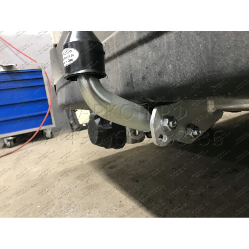 O060A GALIA Полностью оцинкованный фаркоп на Renault Master 2010-, Opel Movano B 2010-2021, Nissan NV400 2011-2021, Nissan Interstar 2022- фургон без ступеньки, передний привод, кроме двухскатных авто. Тип шара: A. Установка без снятия и выреза бампера. Н