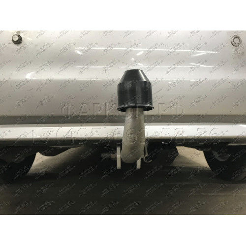 C063A GALIA Полностью оцинкованный фаркоп на Chevrolet Aveo седан 2012-2015. Подрозетник убирается за бампер. Тип шара: A. Без выреза бампера. Нагрузки: 1100/50 кг, масса фаркопа 13,42 кг