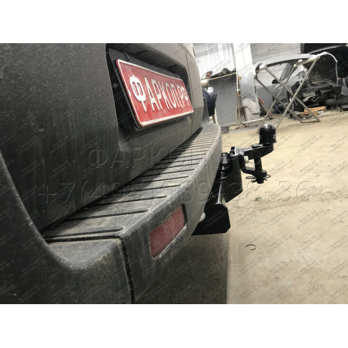 3984-F ORIS Фаркоп на Ford Transit 2014-, в т.ч. для удлиненной базы. Без выреза в бампере. Тип шара: F. Нагрузки: 2500/120 кг, масса фаркопа 34,2 кг (без электрики в комплекте)