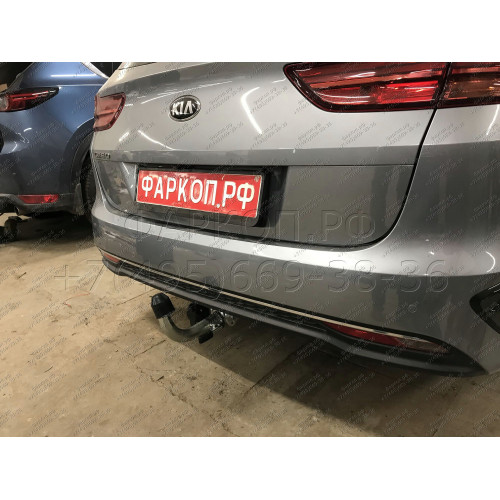 H100C GALIA Полностью оцинкованный фаркоп на Kia Ceed универсал, в т.ч. дизель, в т.ч. GT-Line, в т.ч. hybrid 2018-, Hyundai i30 универсал, в т.ч. дизель, в т.ч. GT-Line, в т.ч. hybrid 2017-. Тип шара: C (горизонтальный съемный). Установка без снятия и вы
