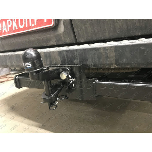 3984-F ORIS Фаркоп на Ford Transit 2014-, в т.ч. для удлиненной базы. Без выреза в бампере. Тип шара: F. Нагрузки: 2500/120 кг, масса фаркопа 34,2 кг (без электрики в комплекте)