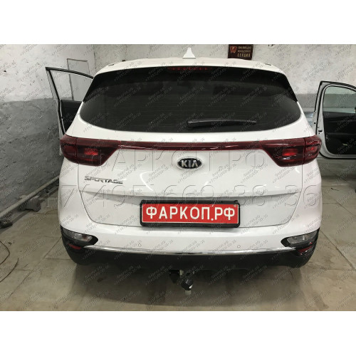 K046A GALIA Полностью оцинкованный фаркоп на Kia Sportage IV рестайл 2018-2022, в т.ч. GT Line. Тип шара: A. Установка без выреза бампера. Нагрузки: 2200/100 кг, масса фаркопа 16,52 кг