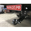 5608-A ORIS Фаркоп на Газель 3302 борт, 33023 (фермер с двойной кабиной), не подходит для удлиненной базы 1997-, Газель NEXT бортовая (стандартная база) 2013-2016 без подрезки бампера. Тип шара: A. Нагрузки: 1400/75 кг, масса фаркопа 16 кг (без электрики 