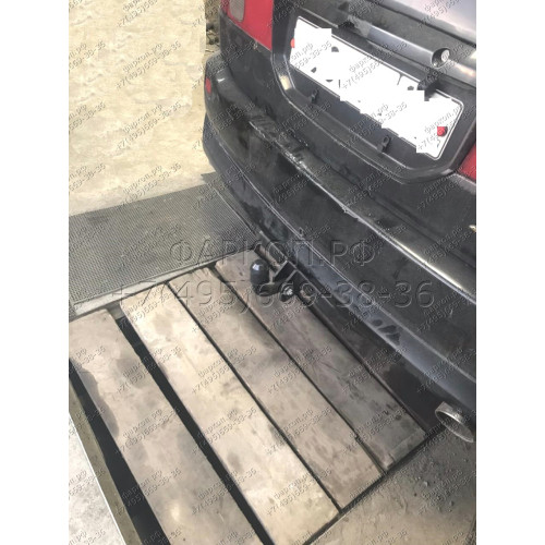 H.T59.A HALTY Фаркоп на Toyota Ipsum 2WD/4WD 1996-2001, Toyota Gaia 2WD/4WD 1998-2004, Toyota Picnic 1996-2001, Toyota Avensis Verso 1995-2001, кроме авто с обвесом без подрезки бампера. Тип шара: A. Нагрузки: 1100/75 кг, масса фаркопа 14,4 кг