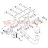 J-079 STEINHOF Фаркоп на Jeep Gladiator 01/2020- без снятия и подрезки бампера. Тип шара: A. Нагрузки: 3500/180 кг, масса фаркопа 8,52 кг (без электрики в комплекте)