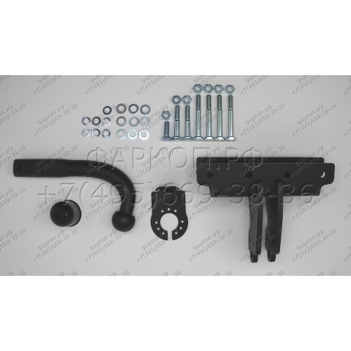 J-079 STEINHOF Фаркоп на Jeep Gladiator 01/2020- без снятия и подрезки бампера. Тип шара: A. Нагрузки: 3500/180 кг, масса фаркопа 8,52 кг (без электрики в комплекте)