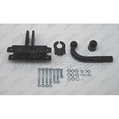 J-079 STEINHOF Фаркоп на Jeep Gladiator 01/2020- без снятия и подрезки бампера. Тип шара: A. Нагрузки: 3500/180 кг, масса фаркопа 8,52 кг (без электрики в комплекте)