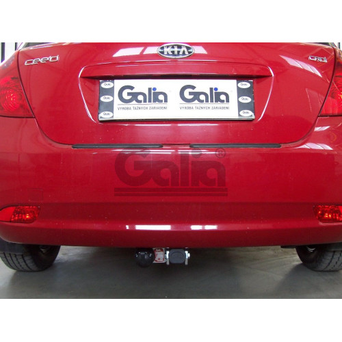 K029A GALIA Полностью оцинкованный фаркоп на Hyundai i30 хетчбек FD 2007-2010, Kia Ceed хетчбек 2006-2012, в т.ч. Kia Pro-Ceed. Тип шара: A. Невидимый вырез бампера. Нагрузки: 1500/75 кг, масса фаркопа 15,52 кг
